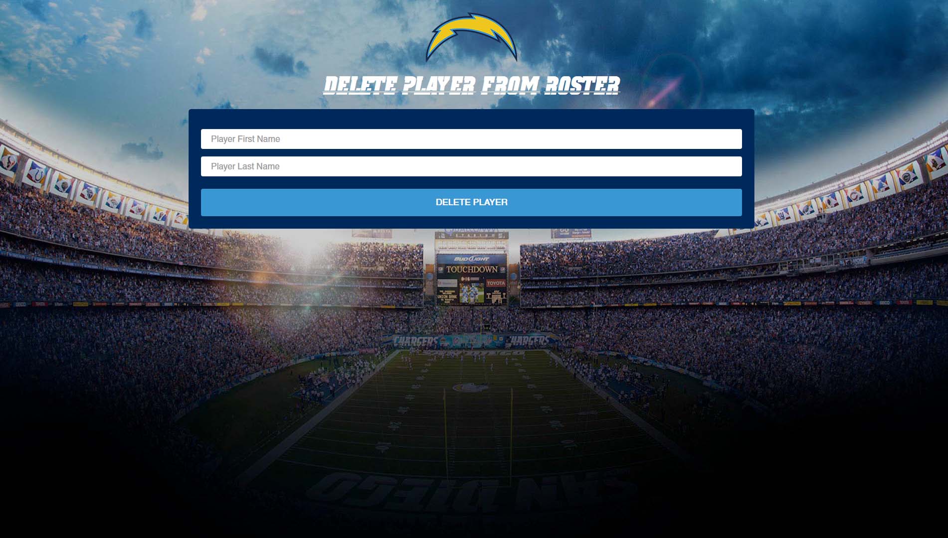 Delete player from roster