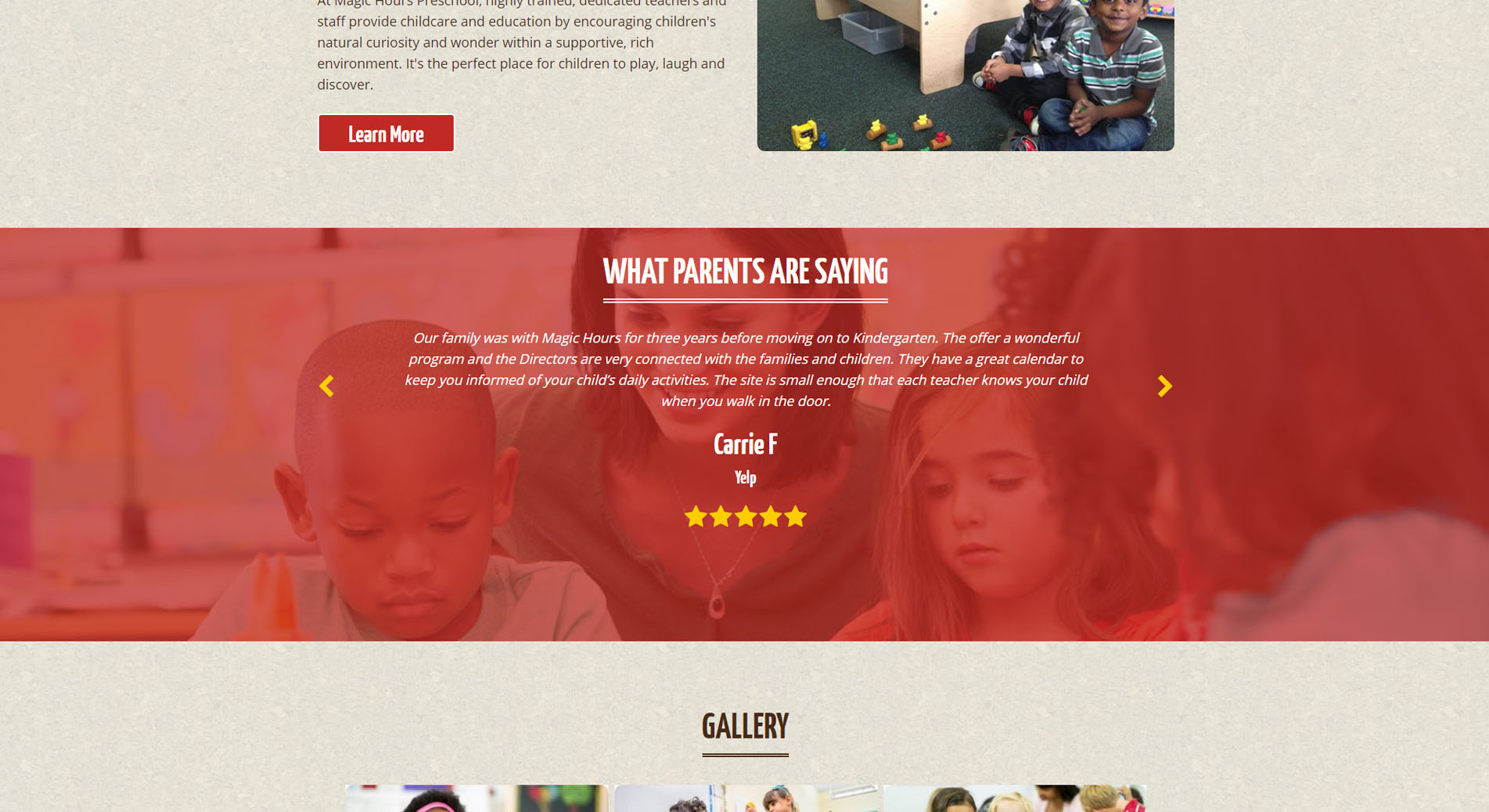 Magic Hours Preschool work in progress.