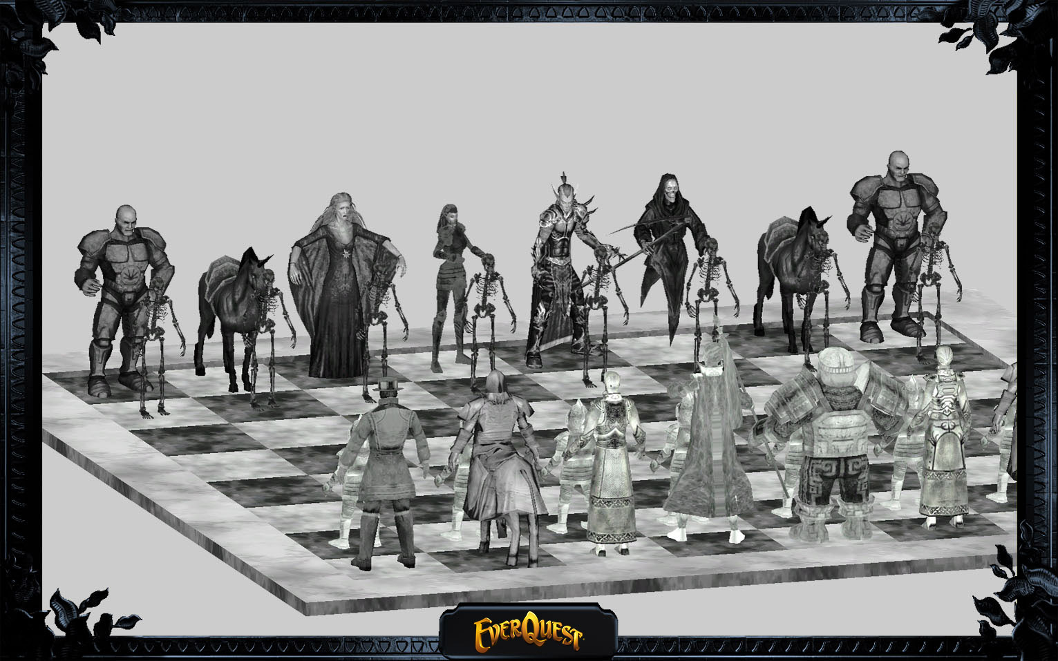 Chessboard with Everquest NPCs