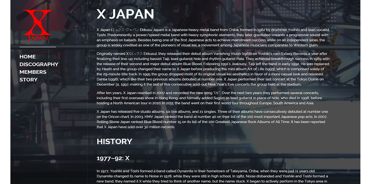 Background Video CSS component